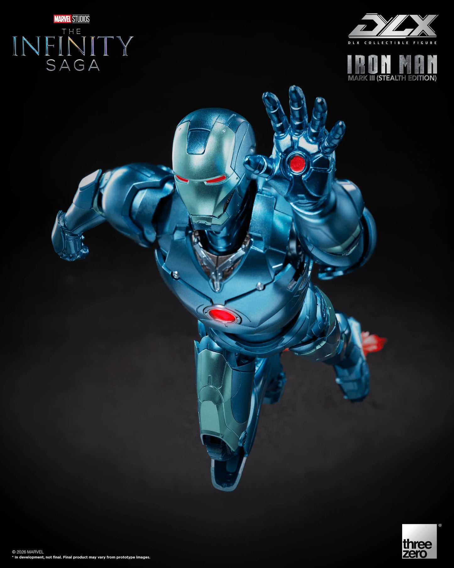 threezero DLX Iron Man Mark 3 Stealth Edition Action Figure