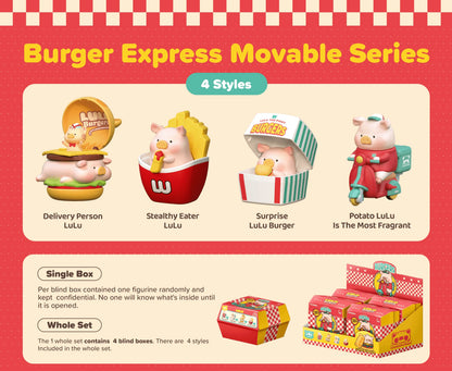 LuLu the Piggy -Burger Express Movable Series (Box of 4)