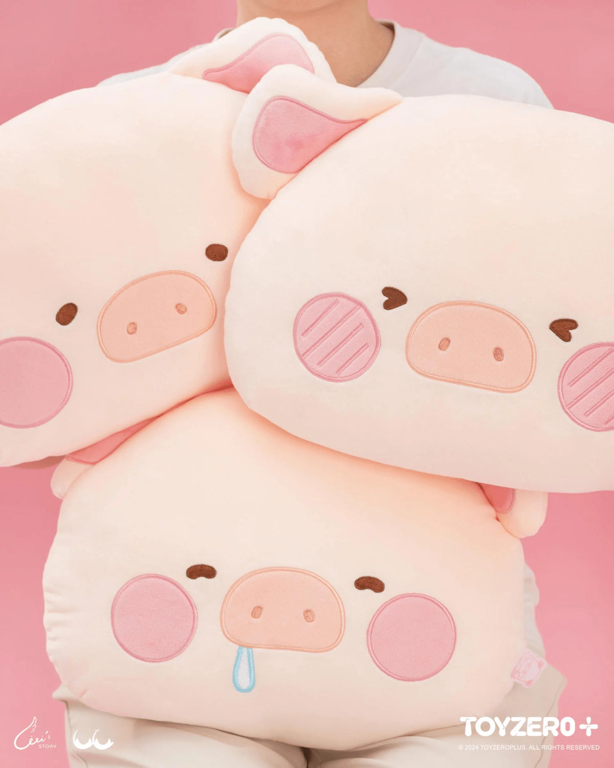 LuLu the Piggy Generic - Emoji Cushion (Happy ver.)