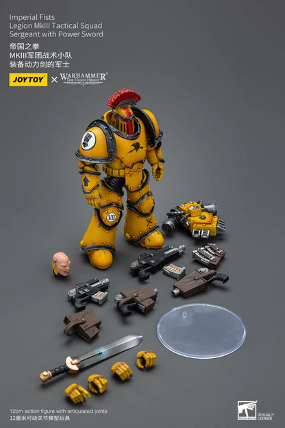 Warhammer 40K Imperial Fists Legion MkIII Tactical Squad Sergeant Action Figure