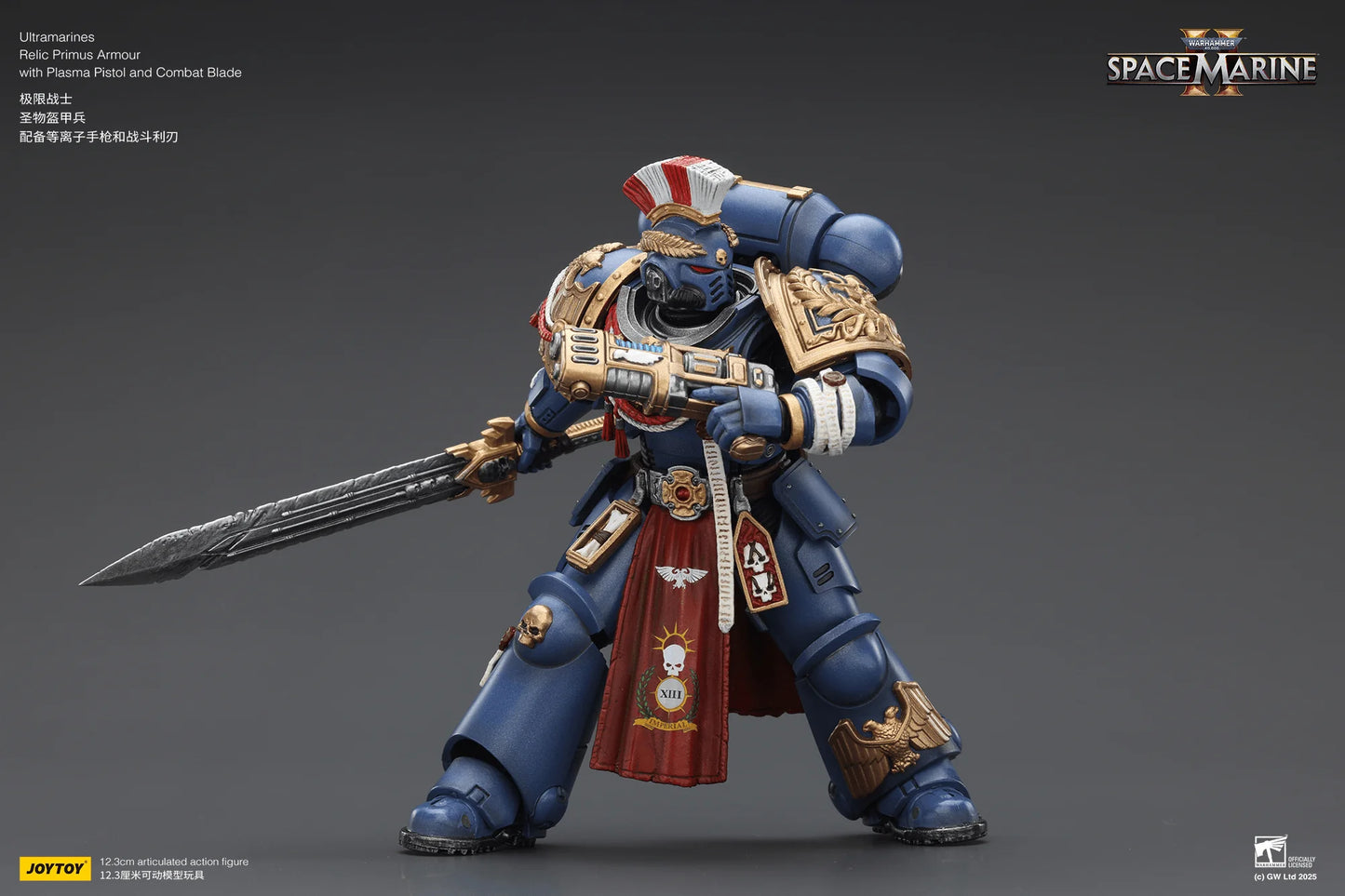 Ultramarines Relic Primus Armour with Plasma Pistol and Combat Blade