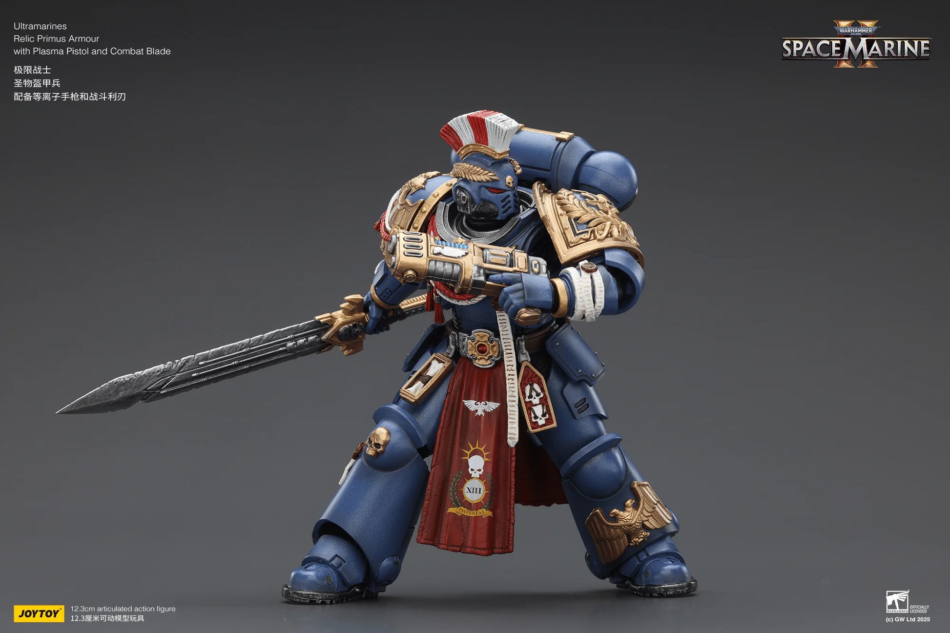 Ultramarines Relic Primus Armour with Plasma Pistol and Combat Blade