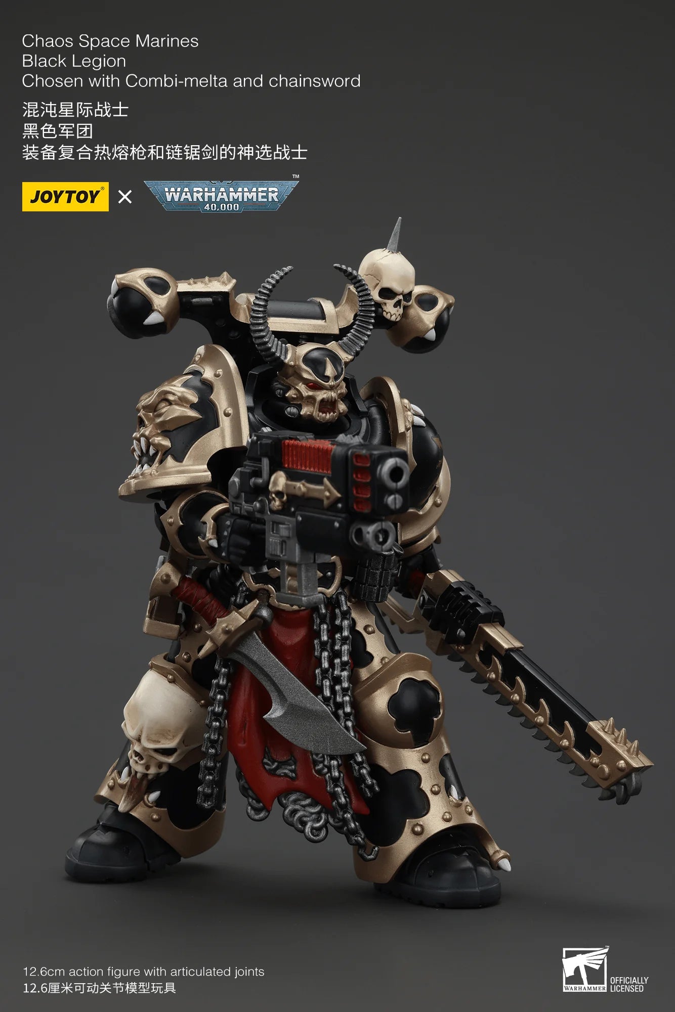 Chaos Space Marines Black Legion Chosen with Combi-melta and chainsword