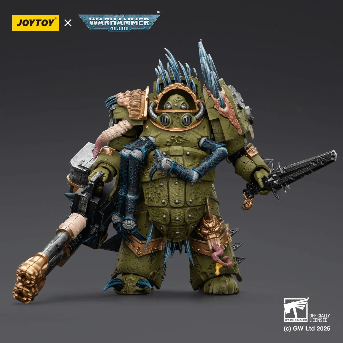 Death Guard Blightlord Terminator 1 with Reaper Autocannon and Bubotic Blades