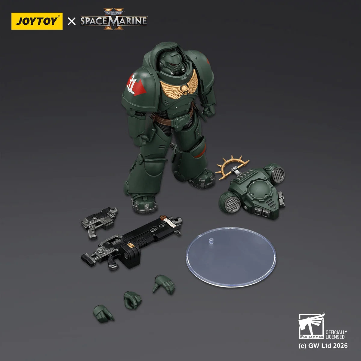 Game Edition Dark Angels Heavy Intercessor with Heavy Bolt Rifle and Bolt Pistol