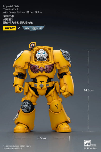 Imperial Fists Terminator 2 with Power Fist and Storm Bolter