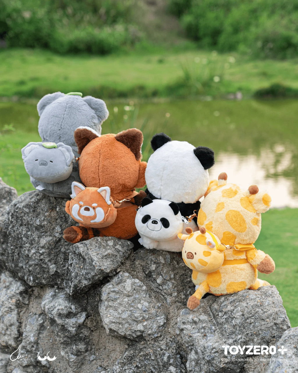 LuLu the Piggy Animal Party - Cheerful Giraffe Lu Plush