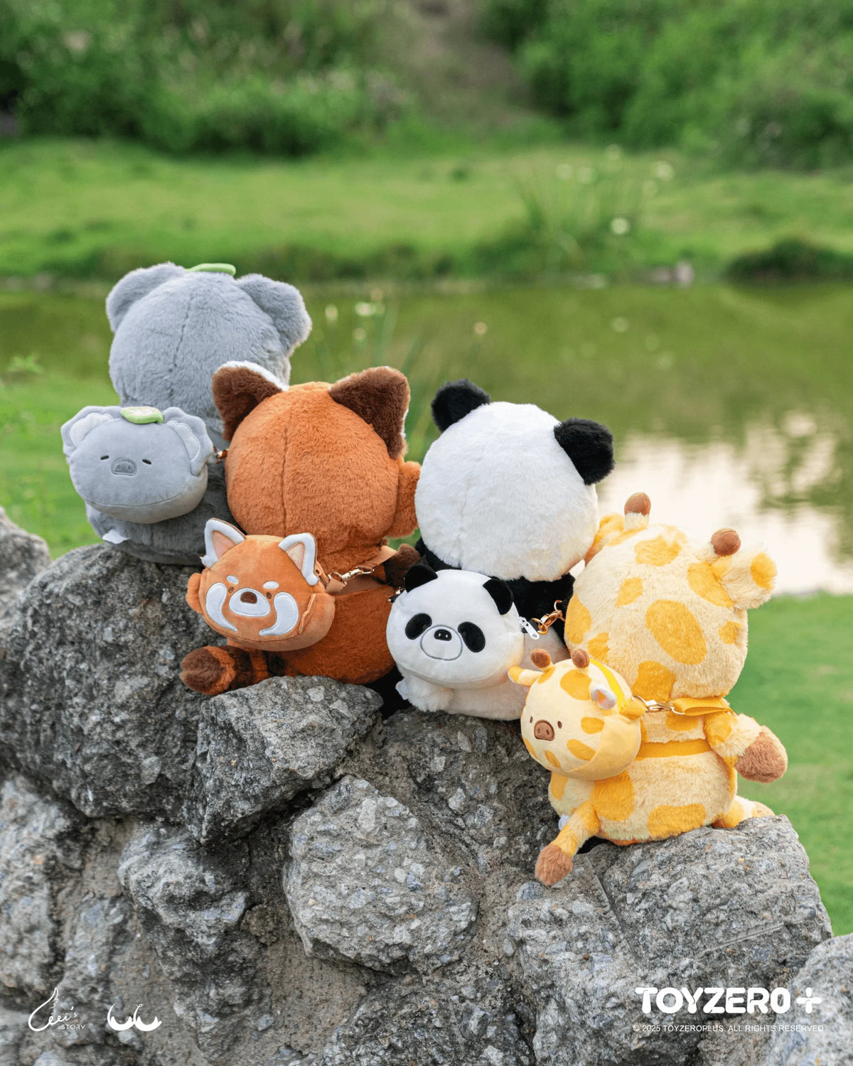 LuLu the Piggy Animal Party - Cheerful Giraffe Lu Plush