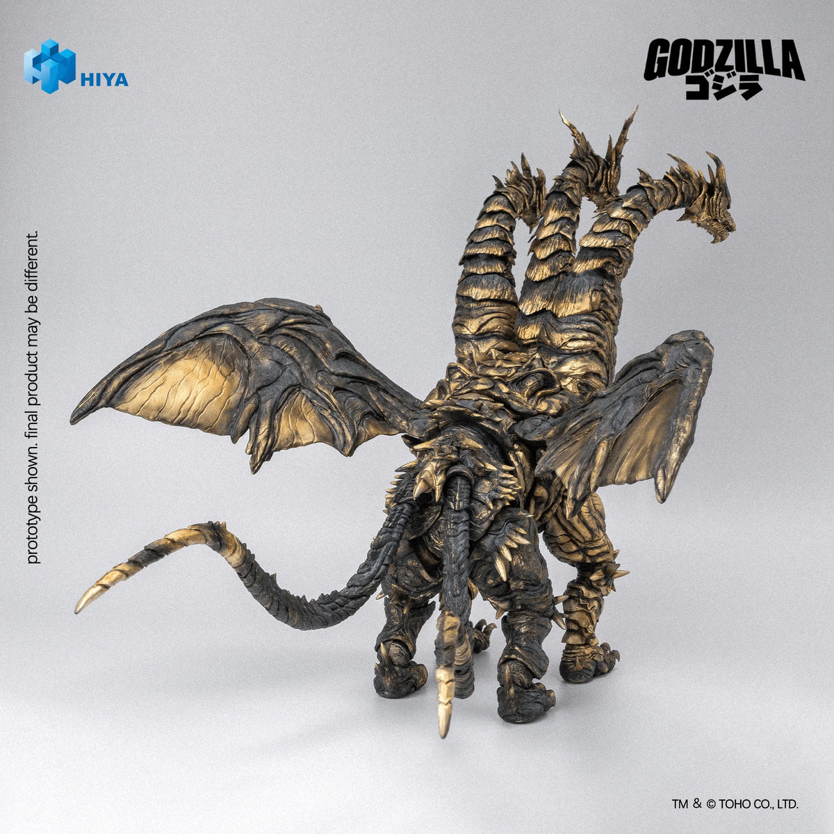 Hiya Toys Exquisite Basic Series Keizer Ghidorah Action Figure – Godzilla Final Wars 2004, view 5