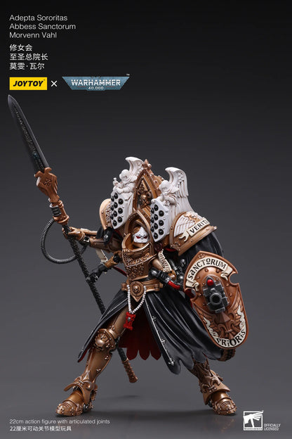 JoyToy Warhammer 40K Adepta Sororitas Abbess Sanctorum Morvenn Vahl 1:18 Action Figure