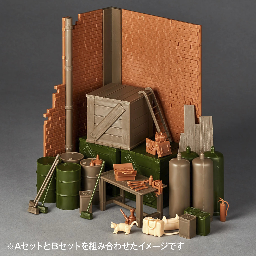 KAIYODO Artpla Girls und Panzer Final Chapter Garage Set Plastic Model Kit
