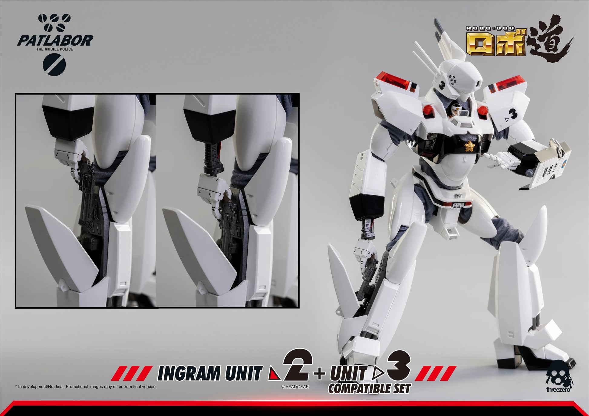 threezero ROBO-DOU Ingram Unit 2 + Unit 3 Compatible Articulated Figure