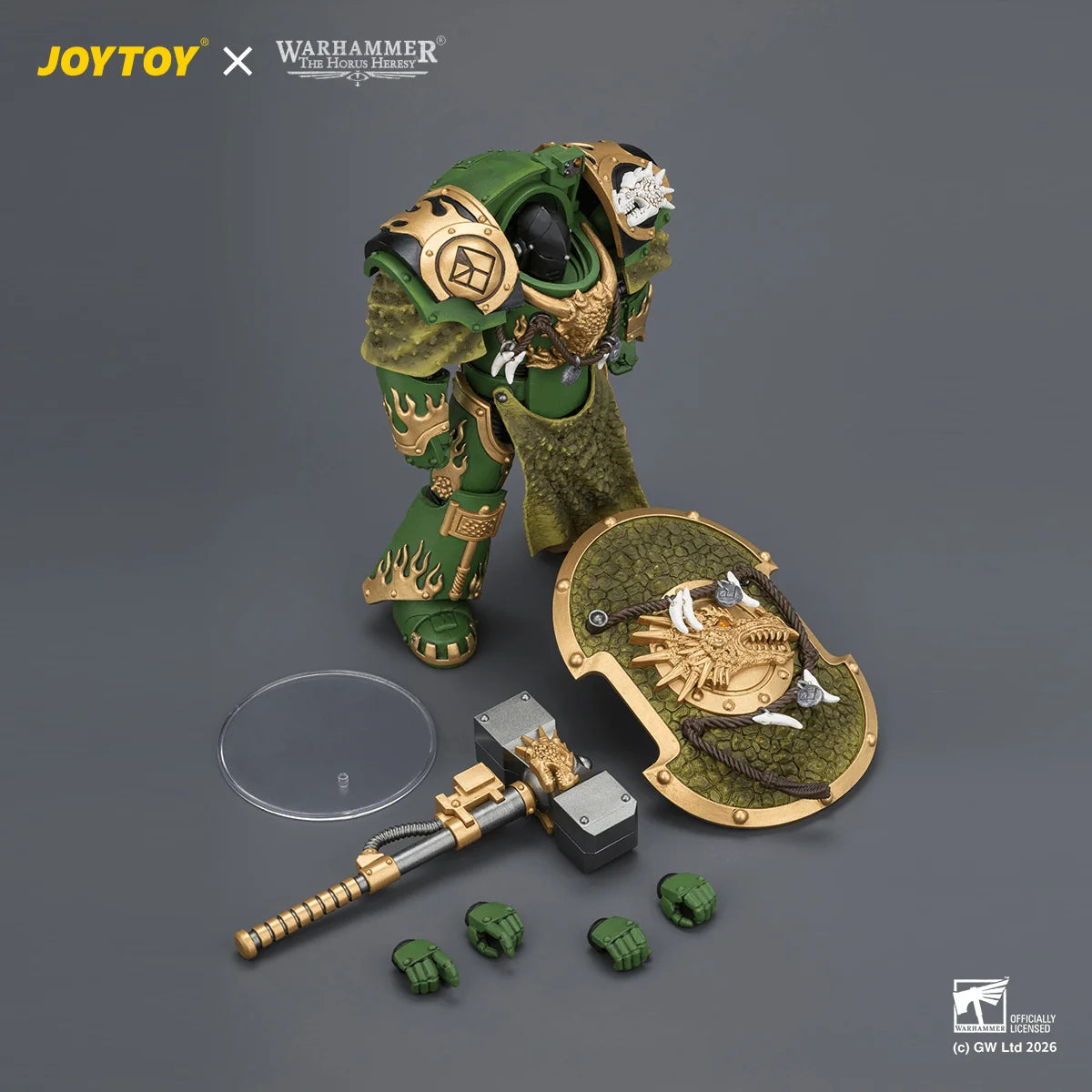 Salamanders Firedrake Terminator 2 with Thunder Hammer and Dragonscale Storm Shield