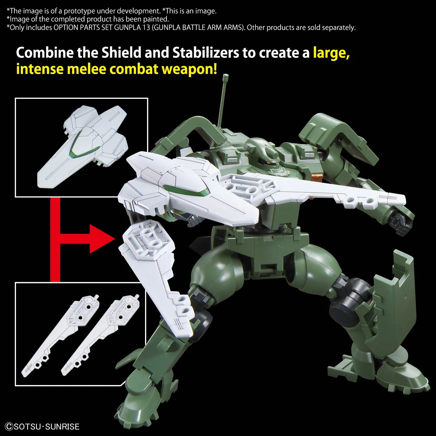 Gunpla Battle Arm Arms Option Parts Set 13