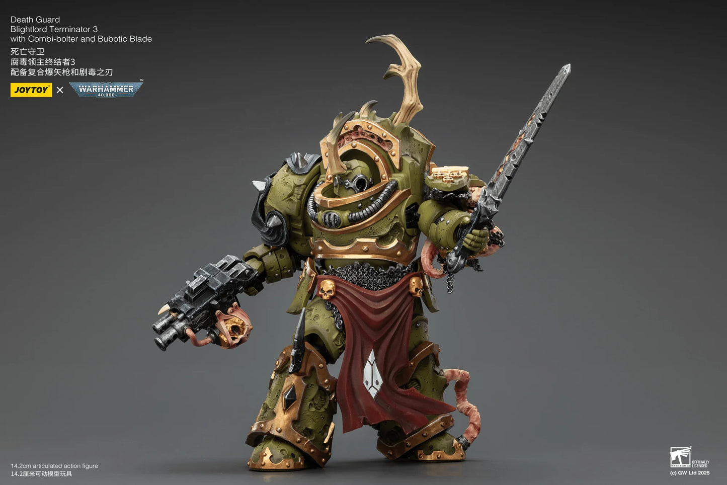 Death Guard Blightlord Terminator 3 with Combi-bolter and Bubotic Blade