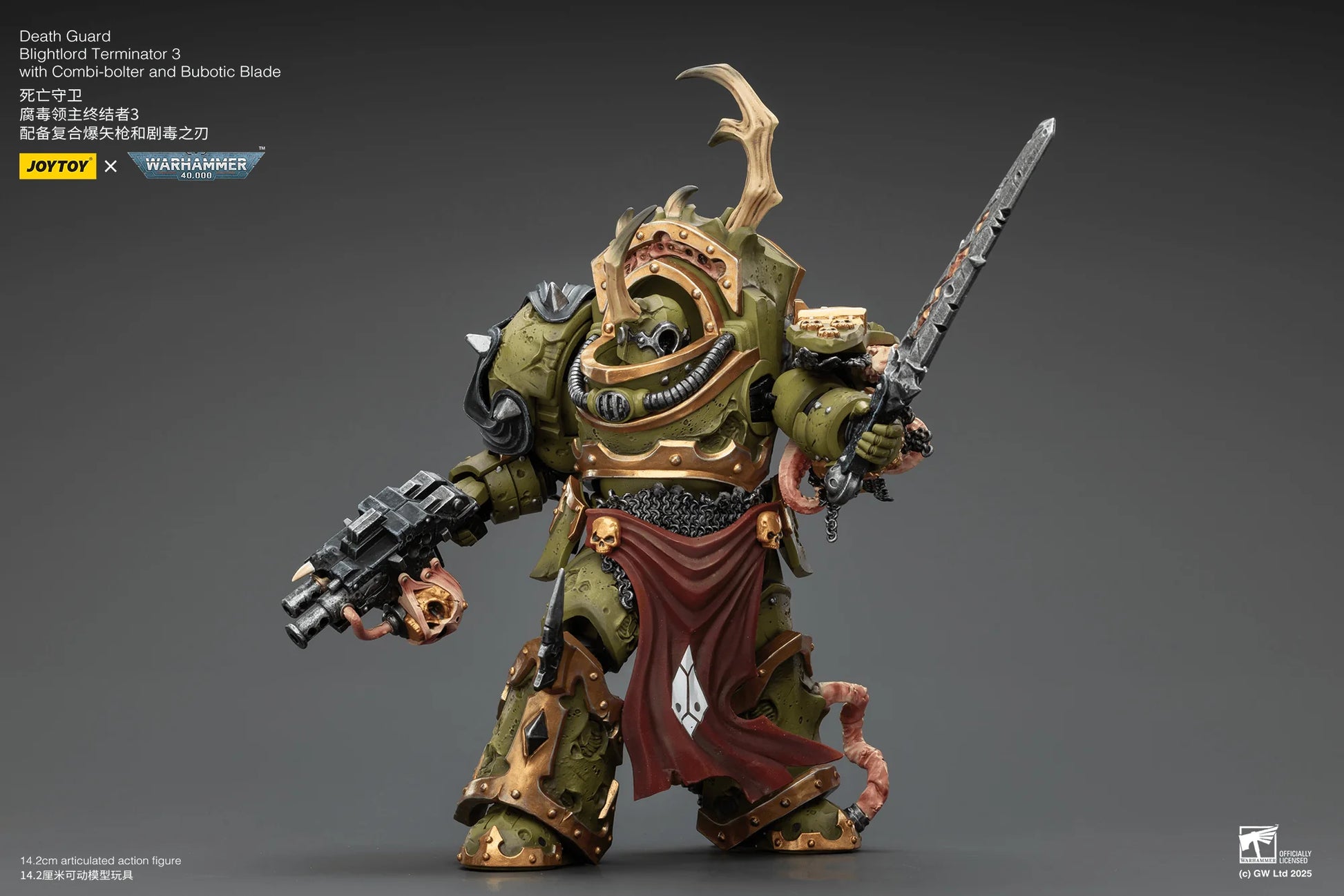 Death Guard Blightlord Terminator 3 with Combi-bolter and Bubotic Blade