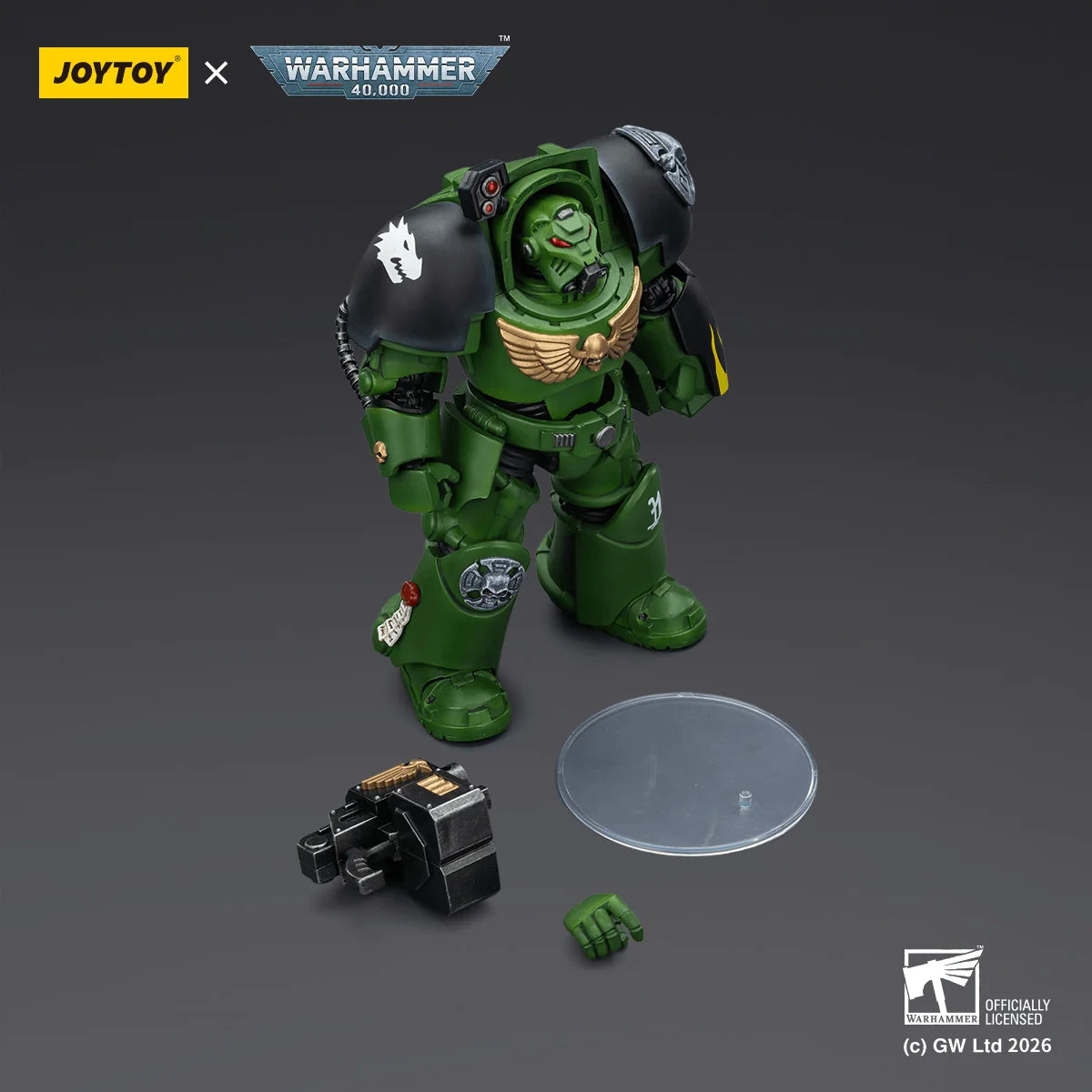 Salamanders Terminator 2 with Power Fist and Storm Bolter