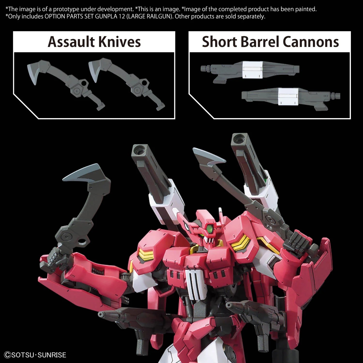 Gundam Iron-Blooded Orphans Option Parts Set 12 Large Railgun