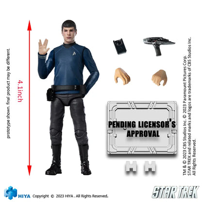 HIYA TOYS Exquisite Mini Series 1/18 Scale Star Trek 2009 Spock Action Figure