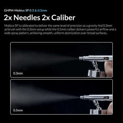 Gaahleri Premium Series Mobius SP Siphon Feed Airbrush