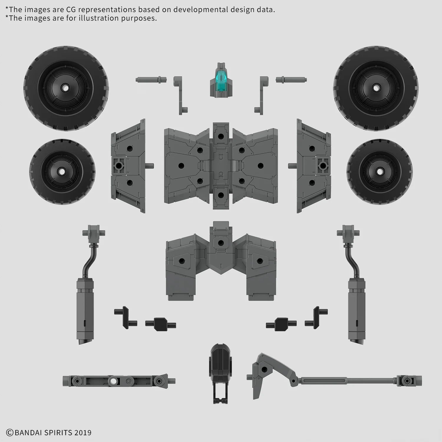 30MM 1/144 Extended Armament Vehicle (WHEEL MOBILE Ver.)