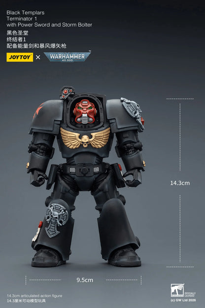 Black Templars Terminator 1 with Power Sword and Storm Bolter