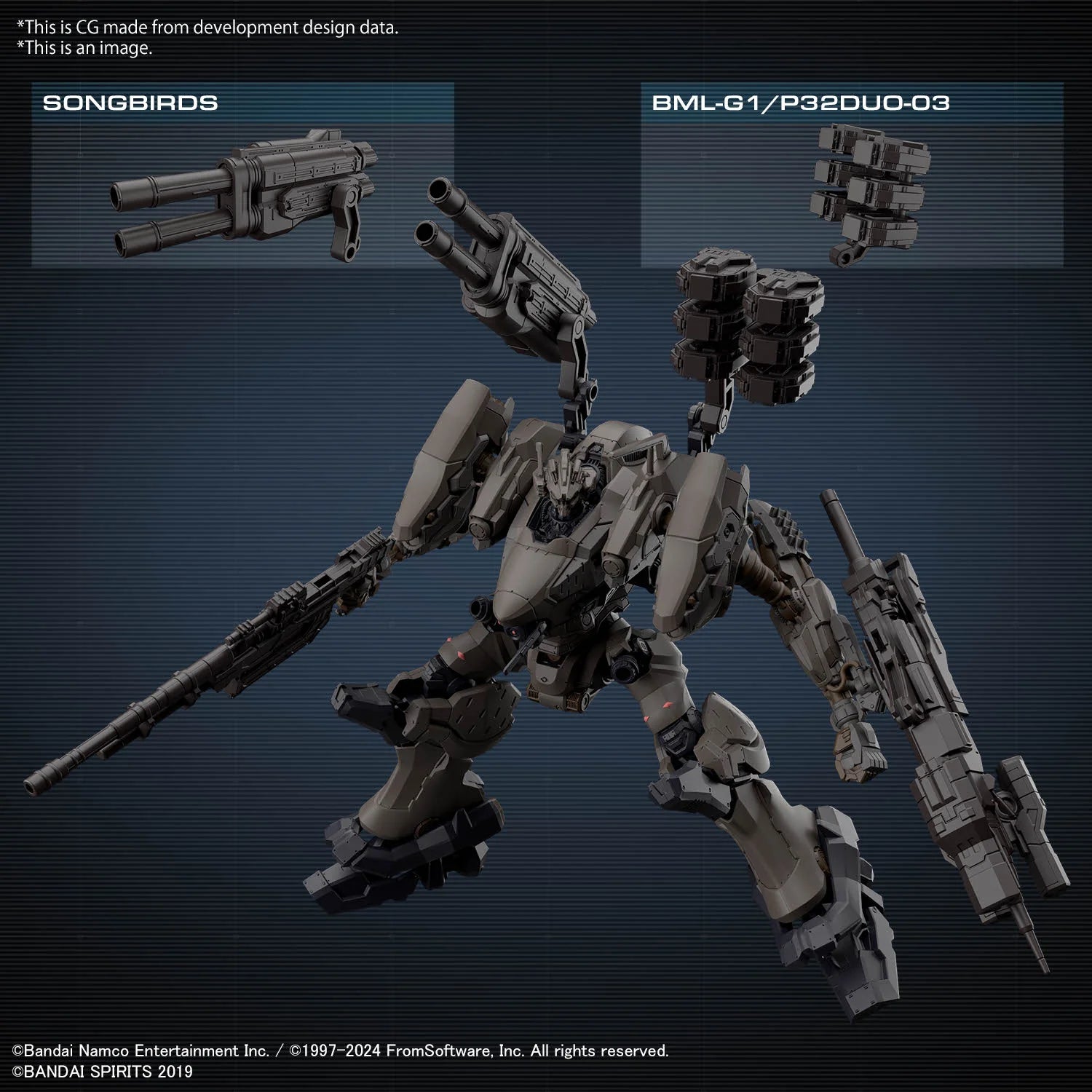 30MM ARMORED CORE Ⅵ FIRES OF RUBICON RaD CC-2000 ORBITER NIGHTFALL