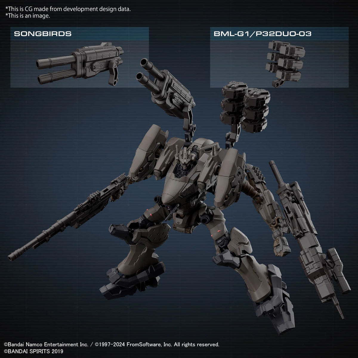 30MM ARMORED CORE Ⅵ FIRES OF RUBICON RaD CC-2000 ORBITER NIGHTFALL