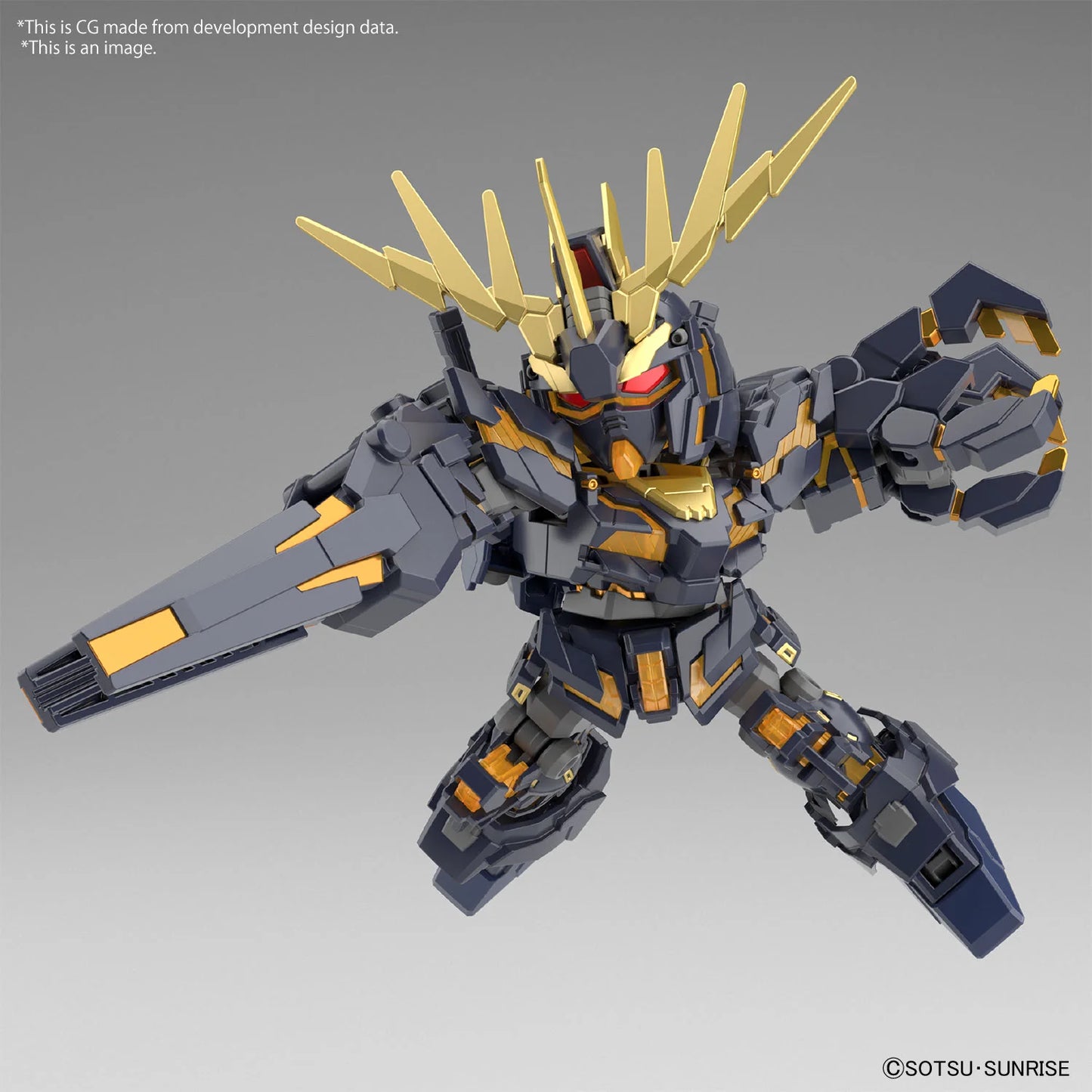 SD Gundam Cross Silhouette Unicorn Gundam 02 Banshee Destroy Mode Model Kit