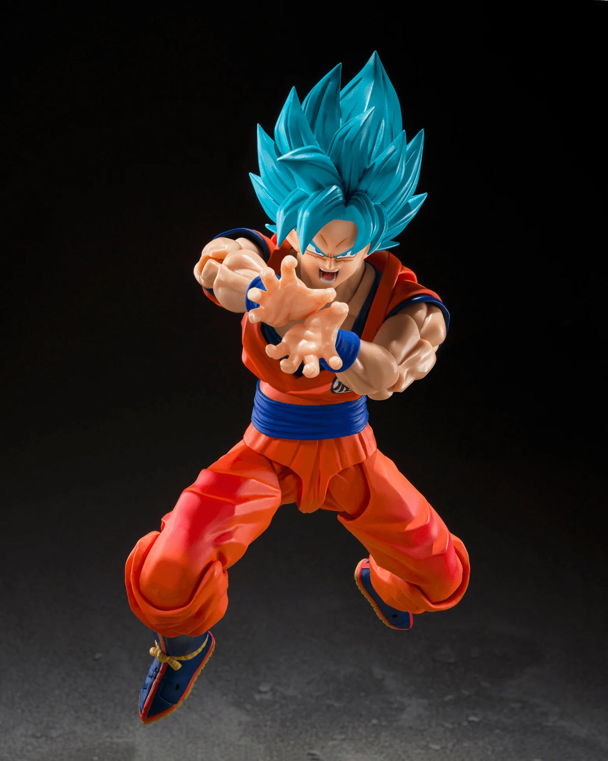 S.H. Figuarts Super Saiyan God Goku Blue Power Action Figure