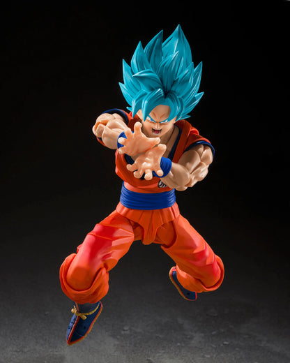 S.H. Figuarts Super Saiyan God Goku Blue Power Action Figure