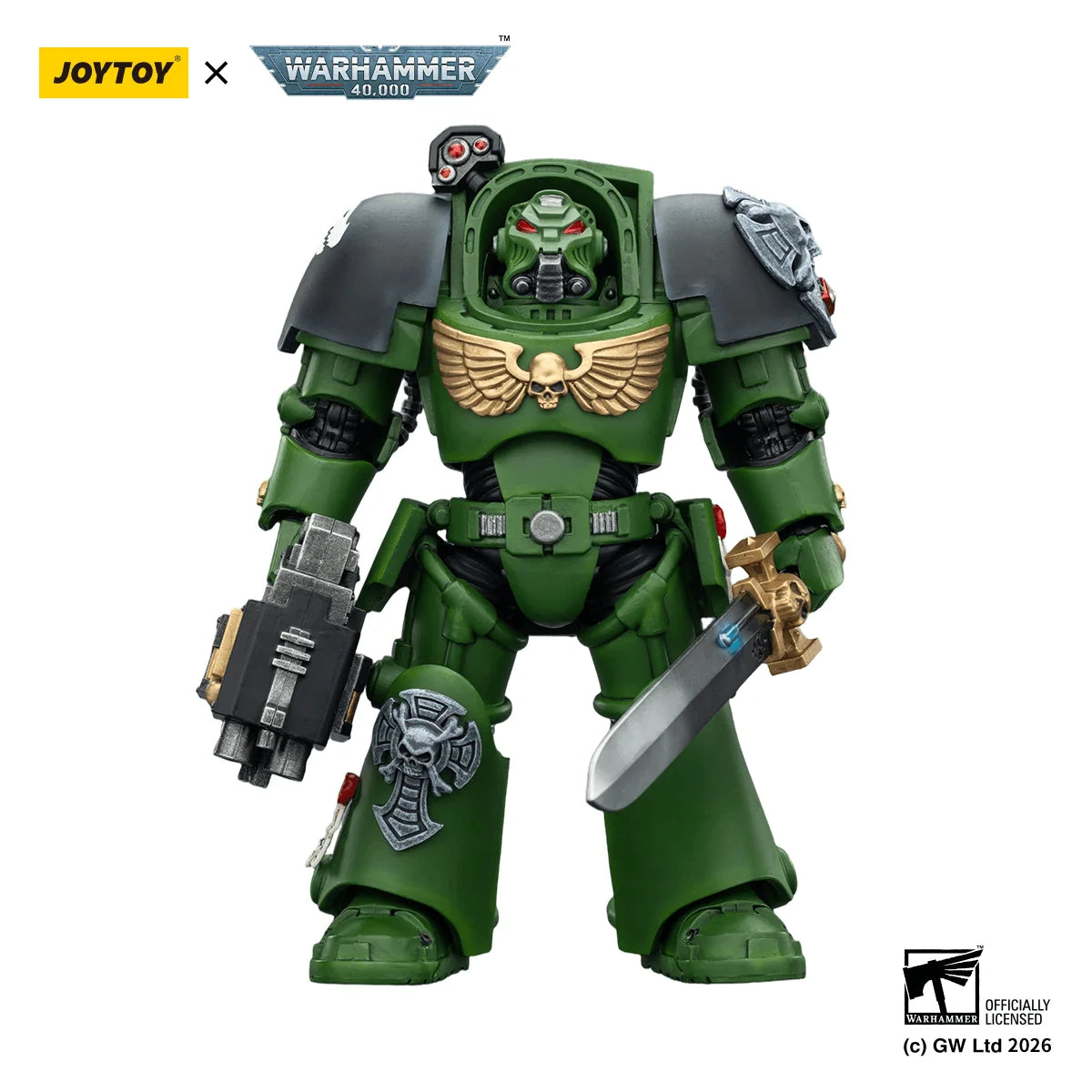 Salamanders Terminator 1 with Power Sword and Storm Bolter