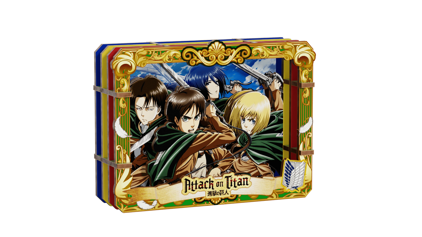 Attack on Titan Wooden Gallery - S (6 units/set) (Box of 6)