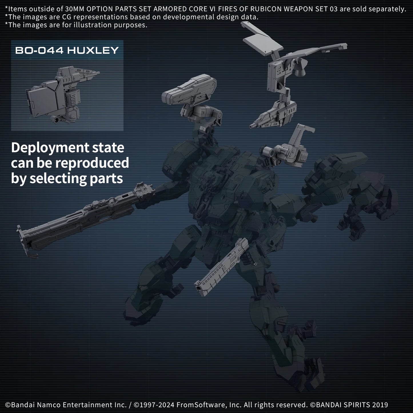 30MM OPTION PARTS SET ARMORED CORE Ⅵ FIRES OF RUBICON WEAPON SET 03