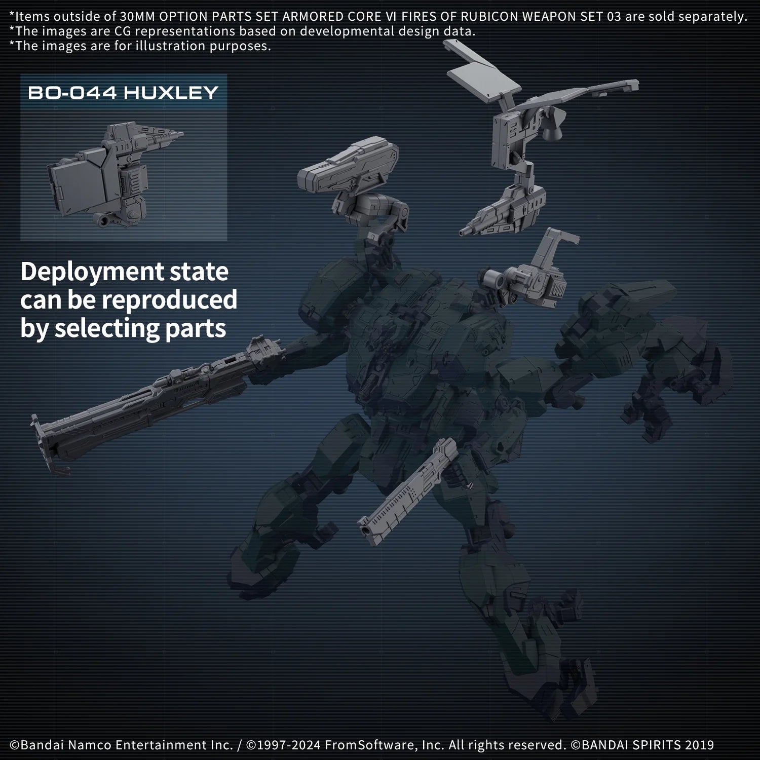 30MM OPTION PARTS SET ARMORED CORE Ⅵ FIRES OF RUBICON WEAPON SET 03