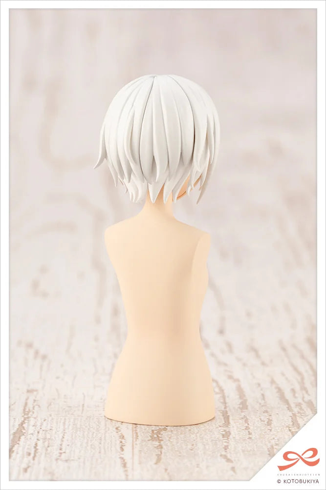 Kotobukiya After School Short Wig Type A White & Chocolate Brown Plastic Model Kit