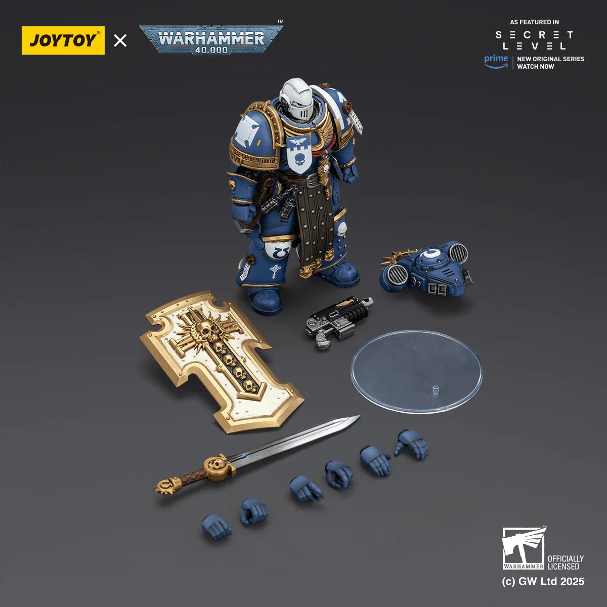 Ultramarines Torvald with Power Sword, Stormshield and Bolt Pistol