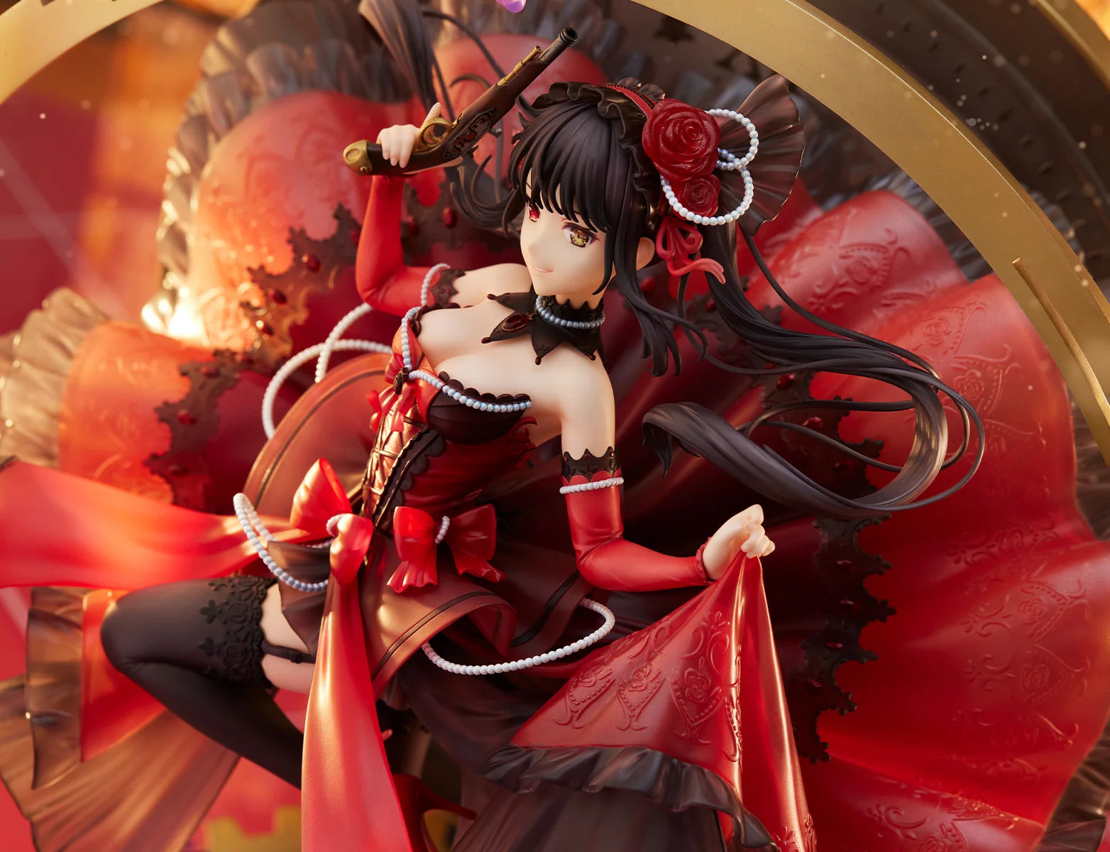 eStream Date a Bullet Kurumi Tokizaki Pigeon Blood Ruby Dress Scale Figure