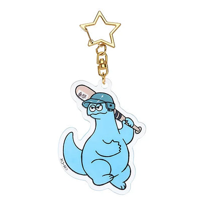 GoodSmile Moment Gal & Dino Glow-in-the-Dark Baseball Acrylic Keychain