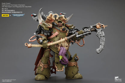 Death Guard Deathshroud Terminator Champion with Manreaper and Plaguespurter Gauntlets