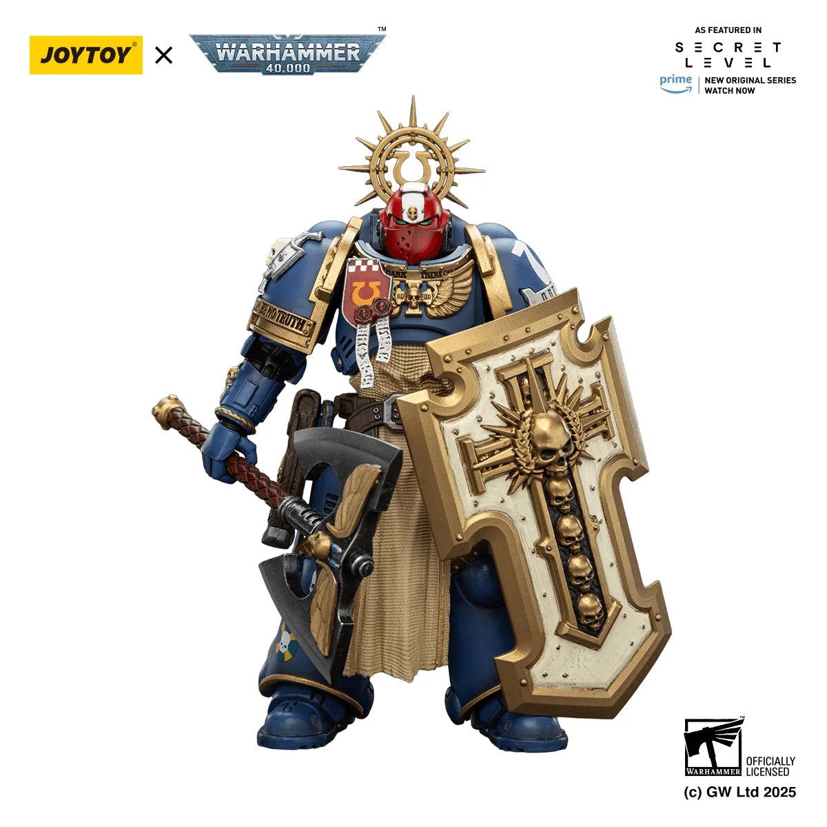Ultramarines Metaurus with Power Axe, Stormshield and Plasma Pistol