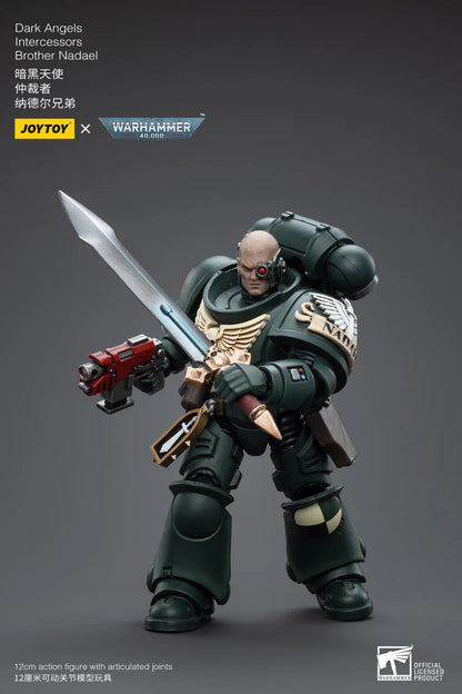 JOYTOY Warhammer 40K Dark Angels Intercessors Brother Nadael Action Figure