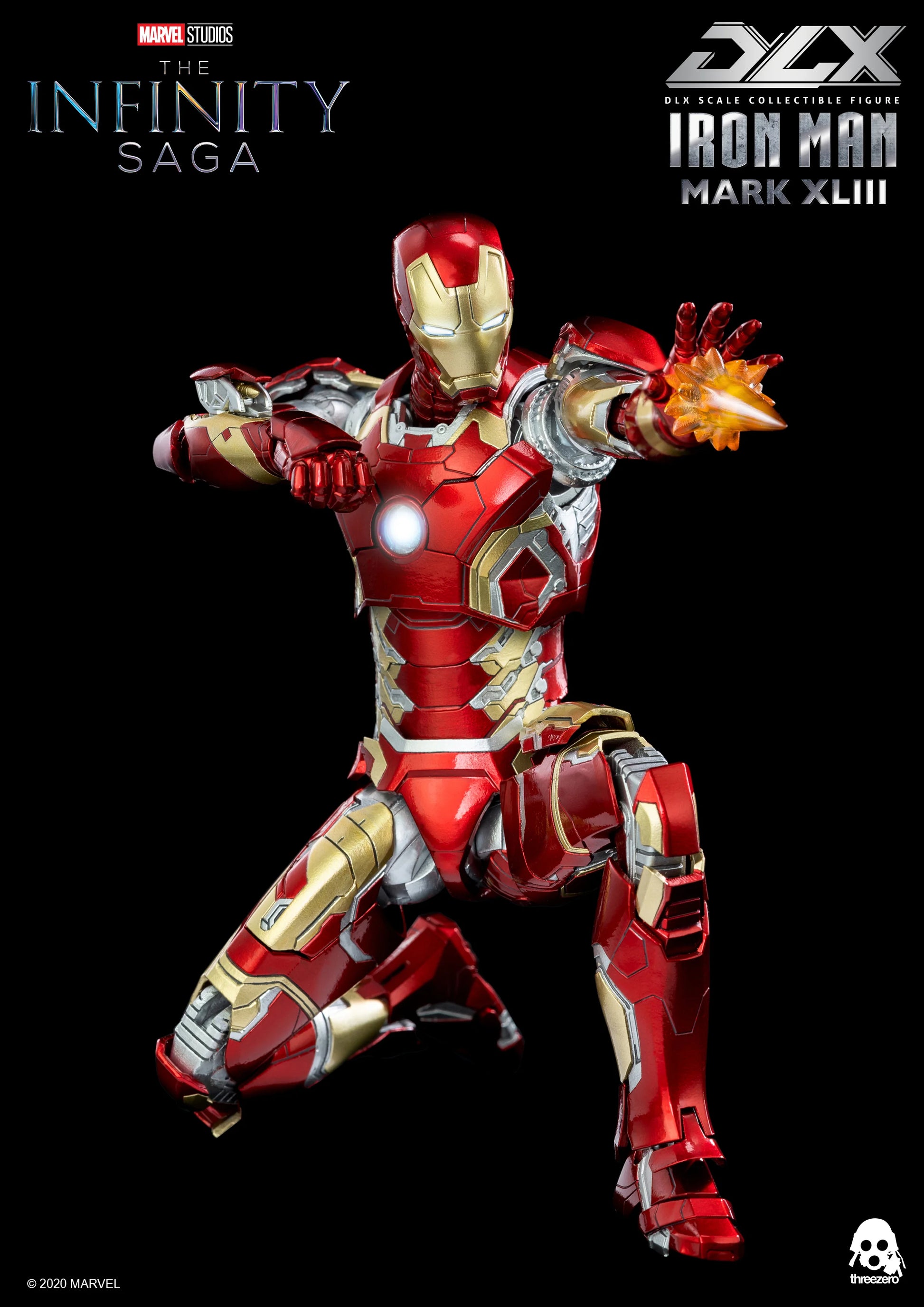 threezero DLX Iron Man Mark 43 Collectible Figure