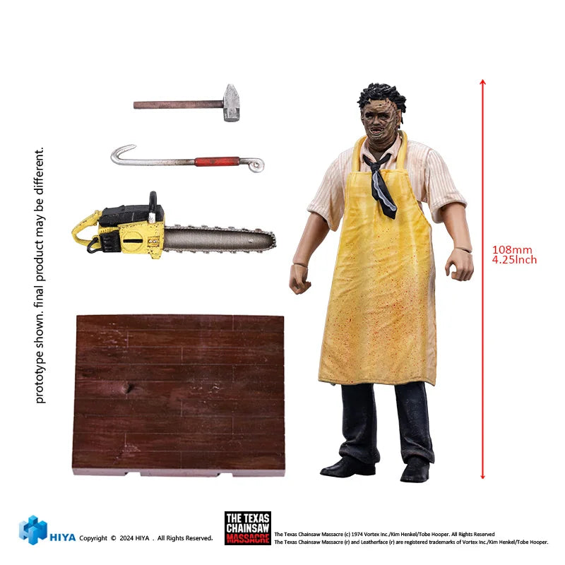 HIYA TOYS Exquisite Mini 1/18 Leatherface Texas Chainsaw Massacre Action Figure