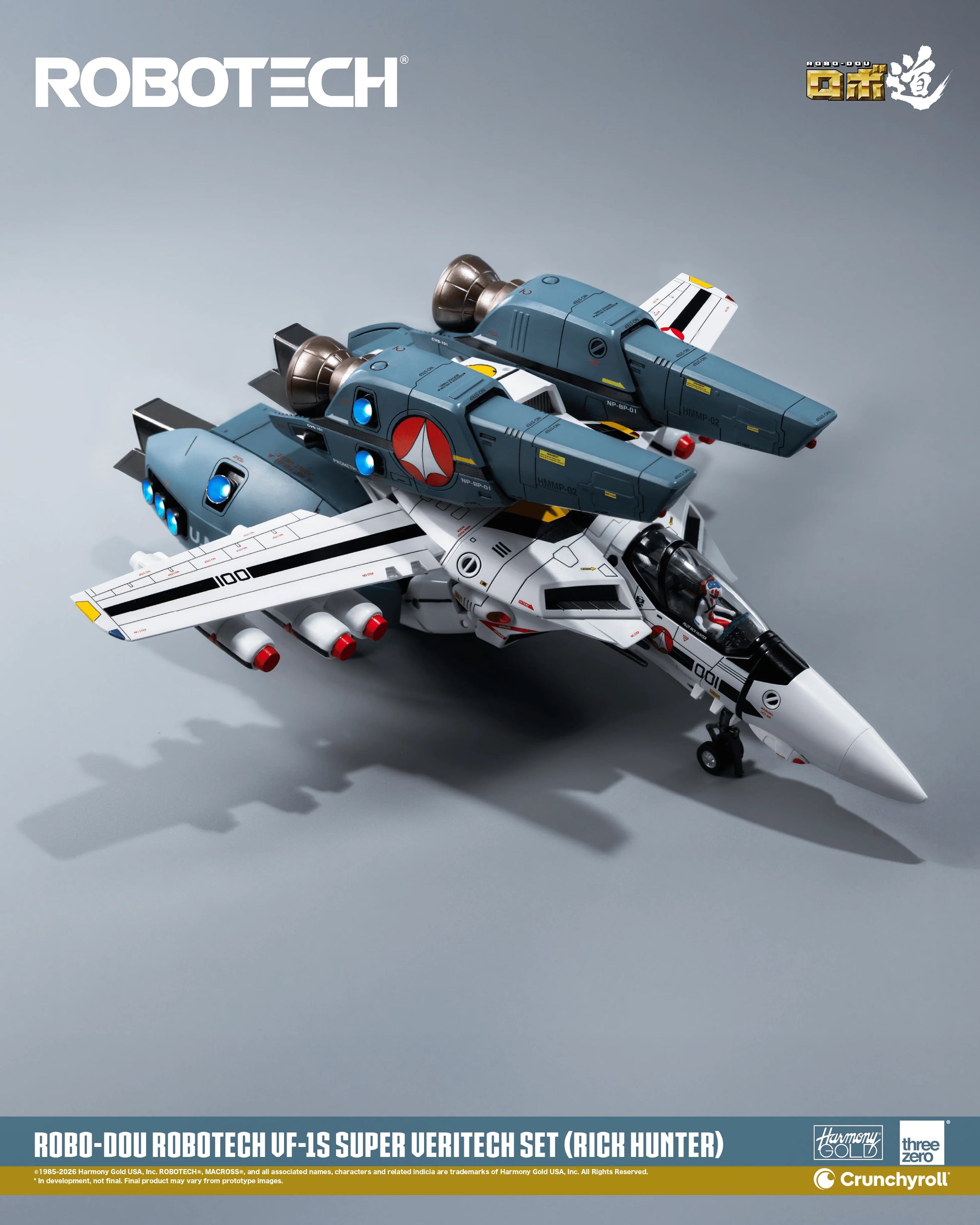 threezero ROBO-DOU VF-1S Super Veritech Collectible Figure (Rick Hunter)