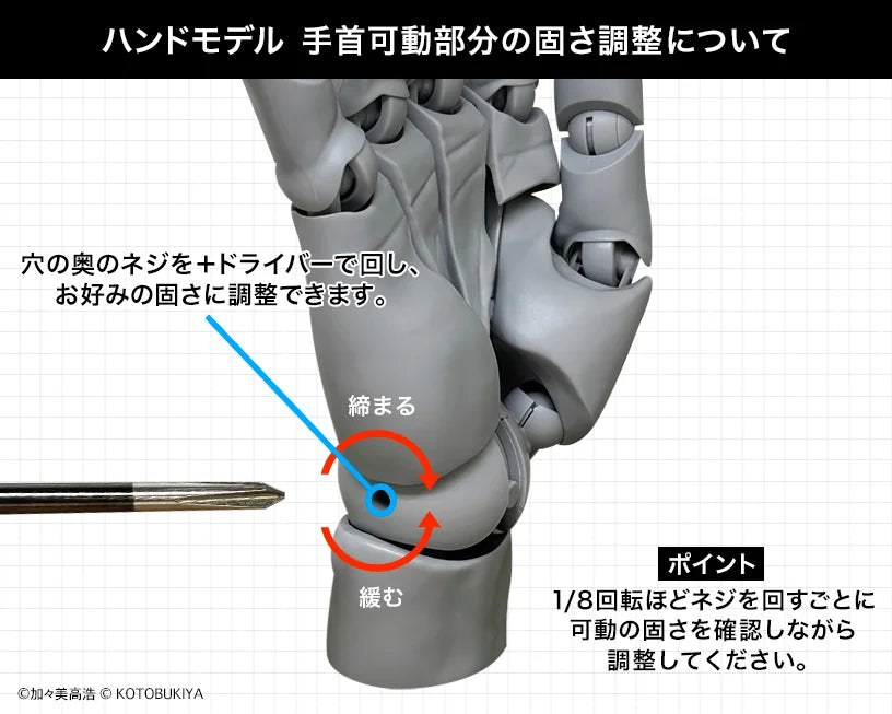 Kotobukiya Pale Orange ASI Hand Model with 20-Point Articulation