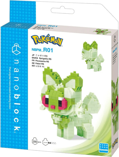 Kawada nanoblock Sprigatito Building Kit (280 Pieces)