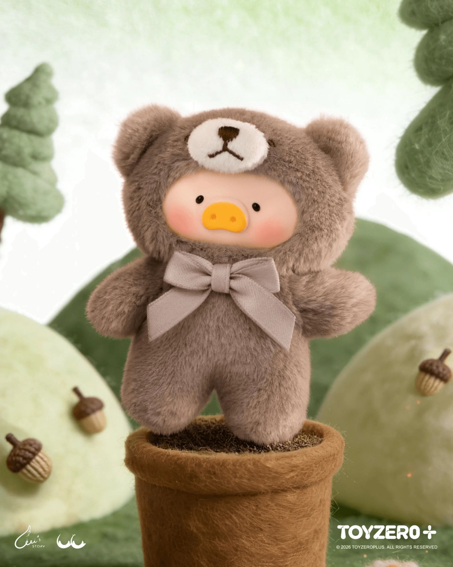 LuLu the Piggy - Teddy Mini's Whispers of Nature Series Plush Phone Charm Blindbox (Box of 12)