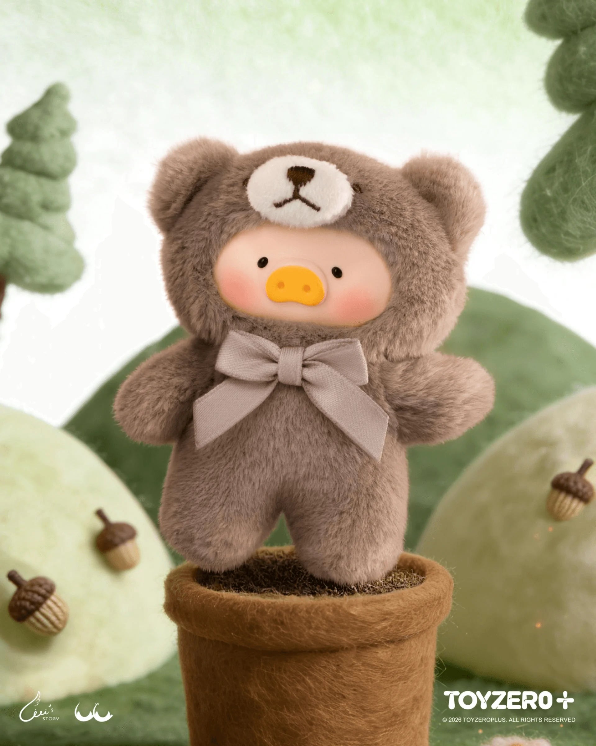 LuLu the Piggy - Teddy Mini's Whispers of Nature Series Plush Phone Charm Blindbox (Box of 12)
