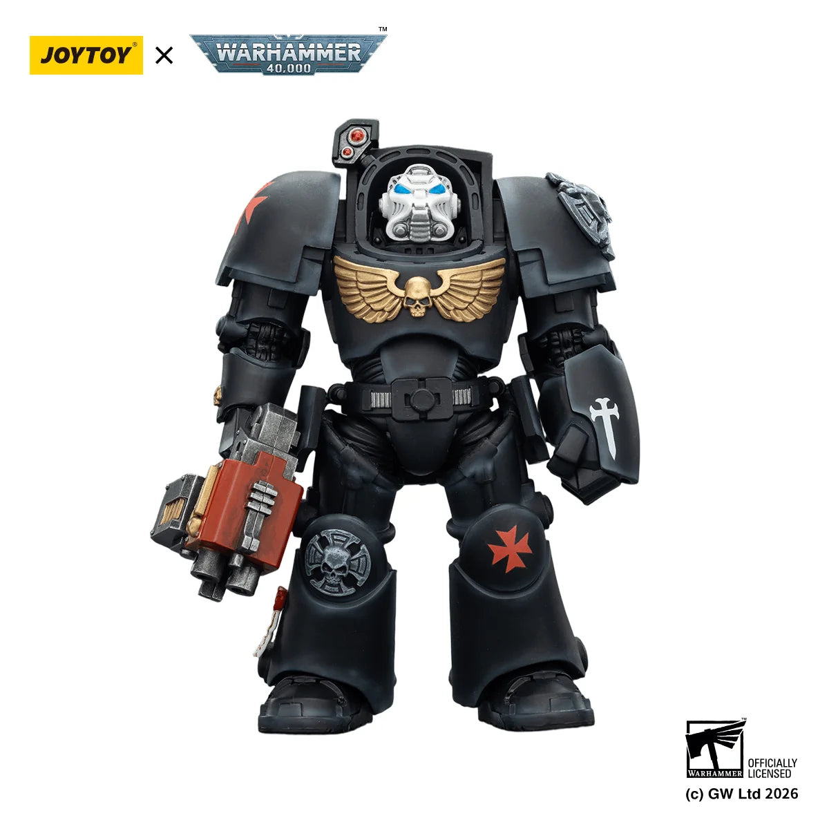 BlackTemplars Terminator 2 with Power Fist and Storm Bolter